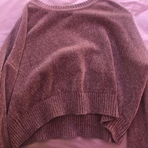chenille tan sweater